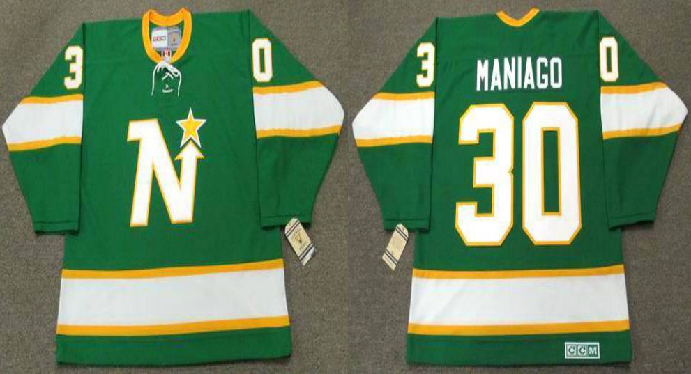 2019 Men Dallas Stars #30 Maniago Green CCM NHL jerseys->dallas stars->NHL Jersey